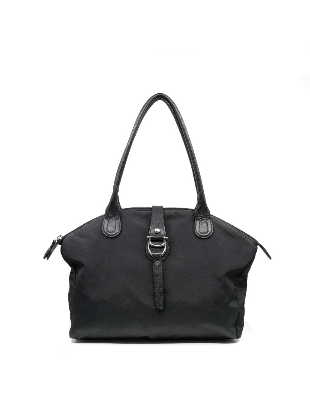 ETIENNE AIGNER Piccolina Tote in Black Nylon Double Strap Shoulder Tote Bag